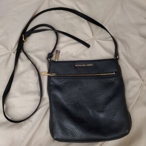 Michael Kors Black Leather Crossbody Bag